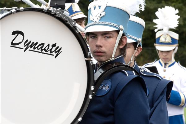 South River High School Marching Band Performing